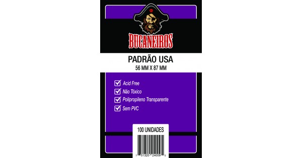 Sleeves Bucaneiros USA (56 x 87 mm) C/100