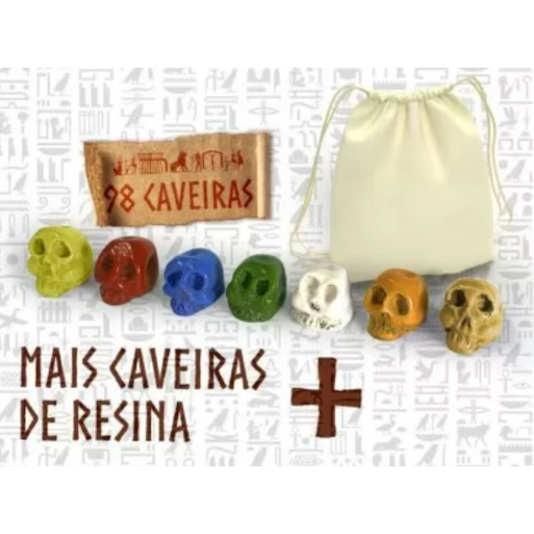 KIT 98 CAVEIRAS RESINA - TUTAN TUMBA 