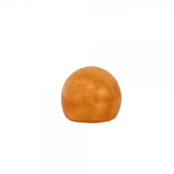 MEIA BOLA - LARANJA PEROLIZADA - 12x8 mm