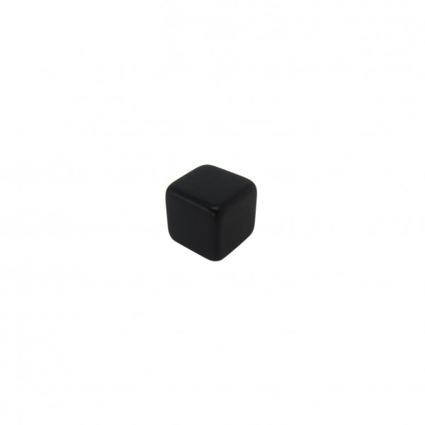 CUBO LISO RESINA PRETO - 6x6x6 mm