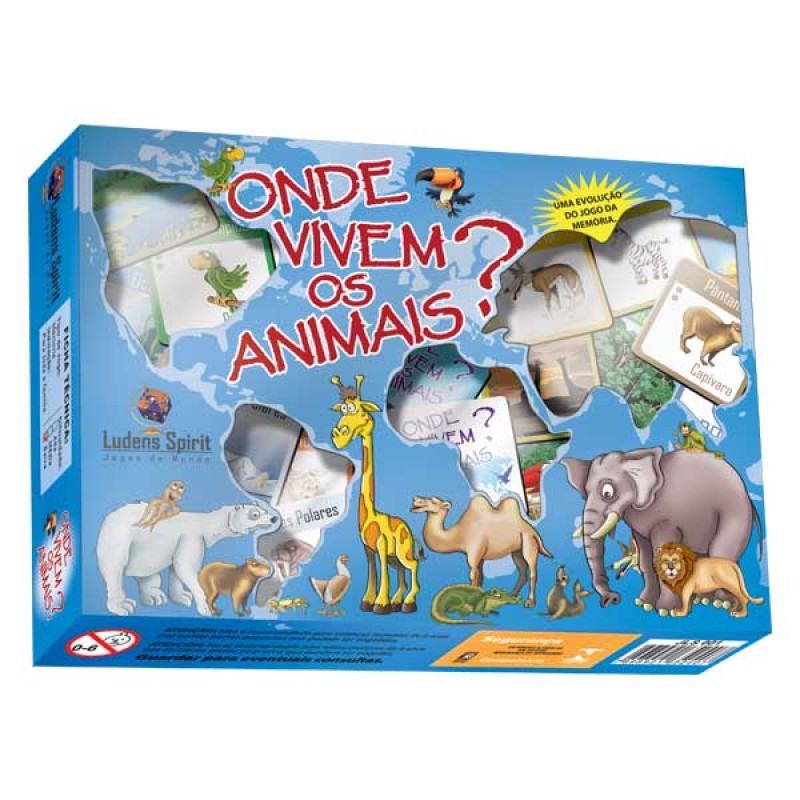 JOGO DA MEMORIA MUNDO ANIMAL - Loja Online Mundo Animal